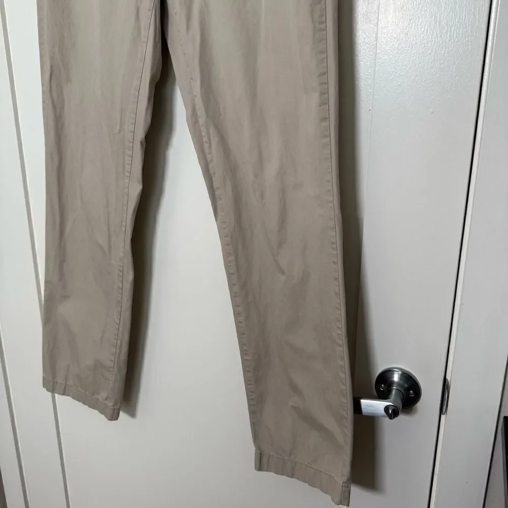 J Crew Pants Mens 32x34 Beige Essex Pant Chino Straight Leg Lightweight Coastal